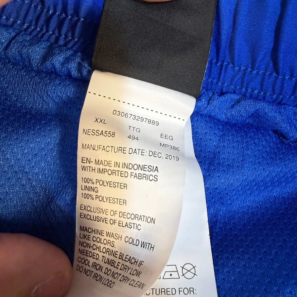 Nike Swim Shorts Mens XXL NESSA558 Blue Mesh Lined Athletic NEW